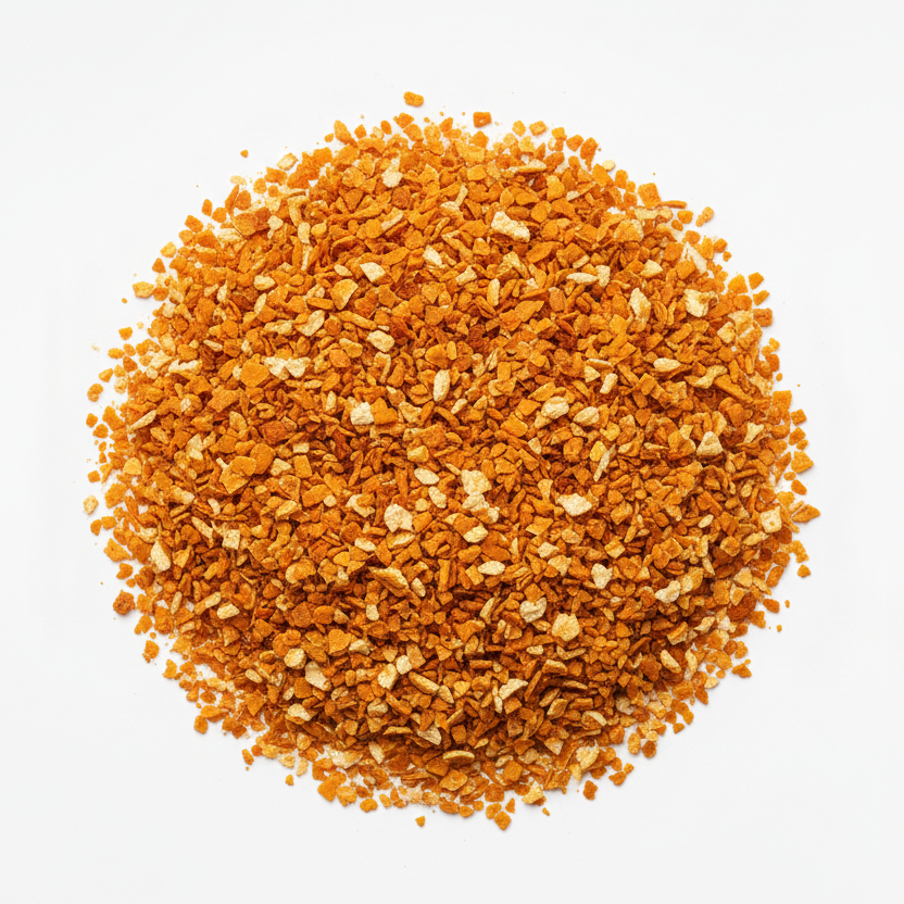 Naranja deshidratada en trocitos